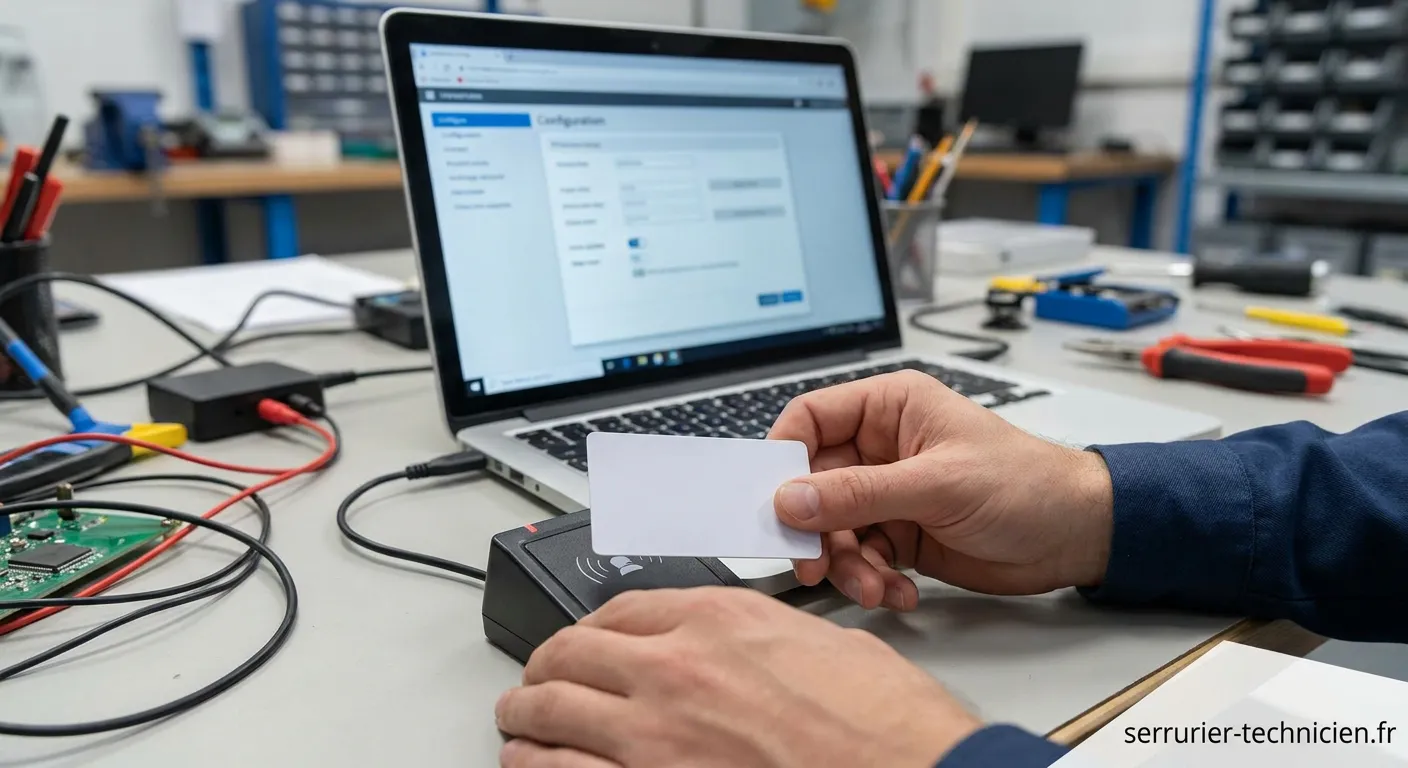 Configuration d'une carte de proximité sur un système de contrôle d'accès