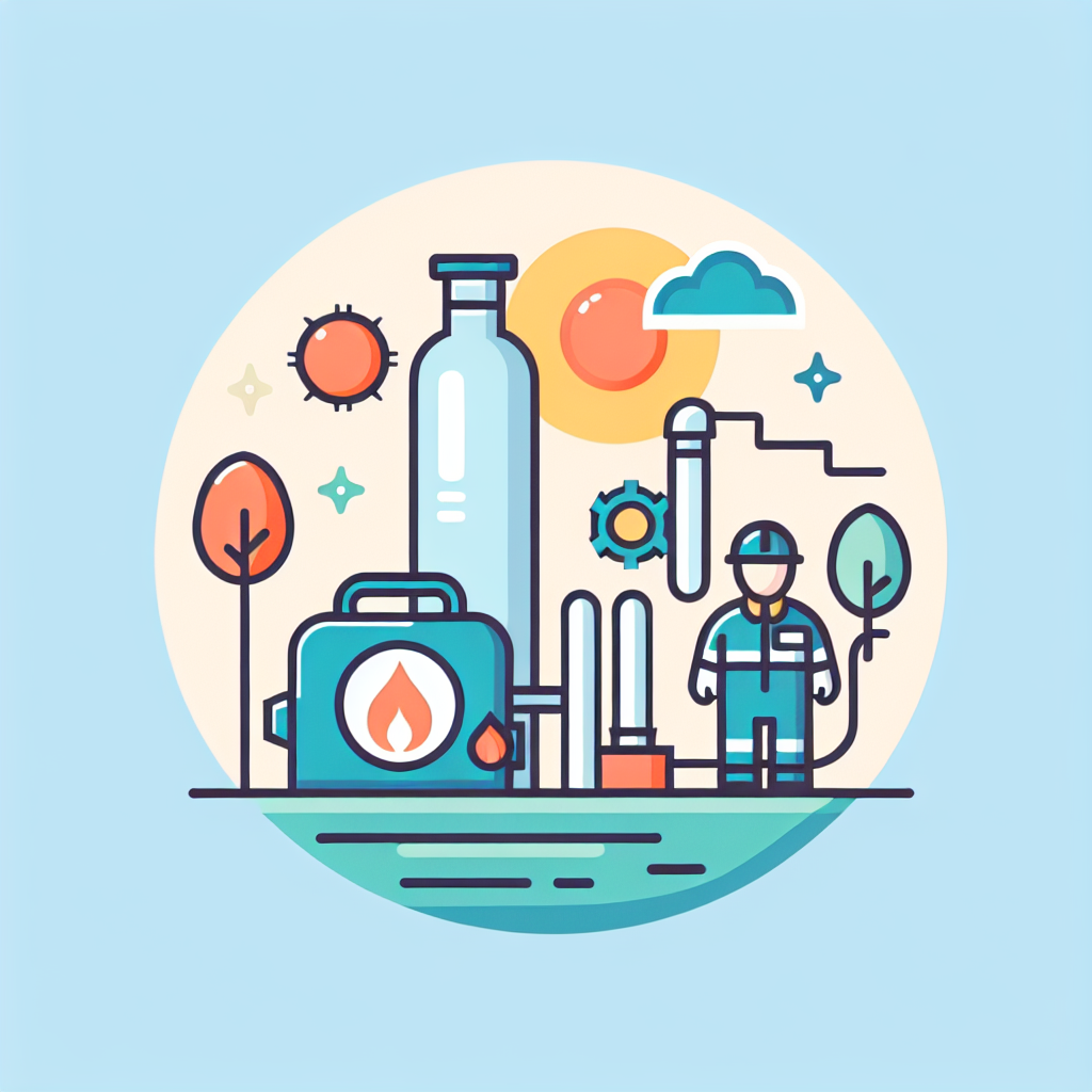 Technicien vérifiant une installation de gaz