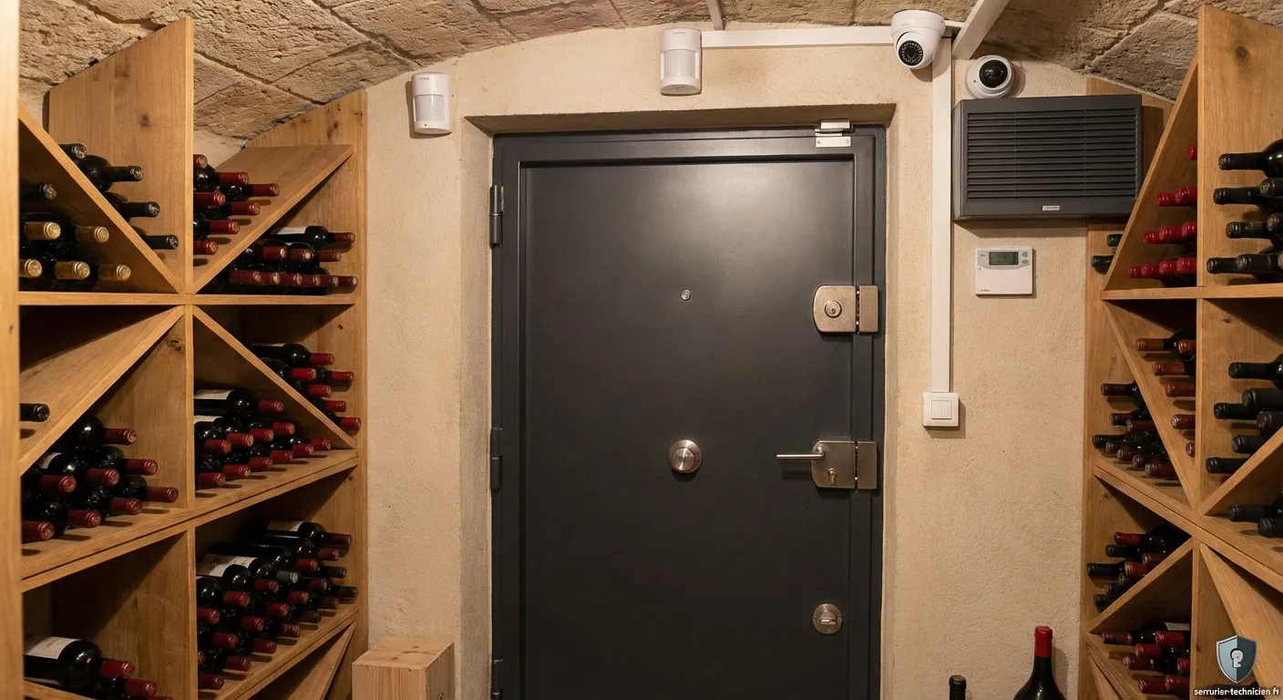 Système de protection pour cave à vin avec alarme