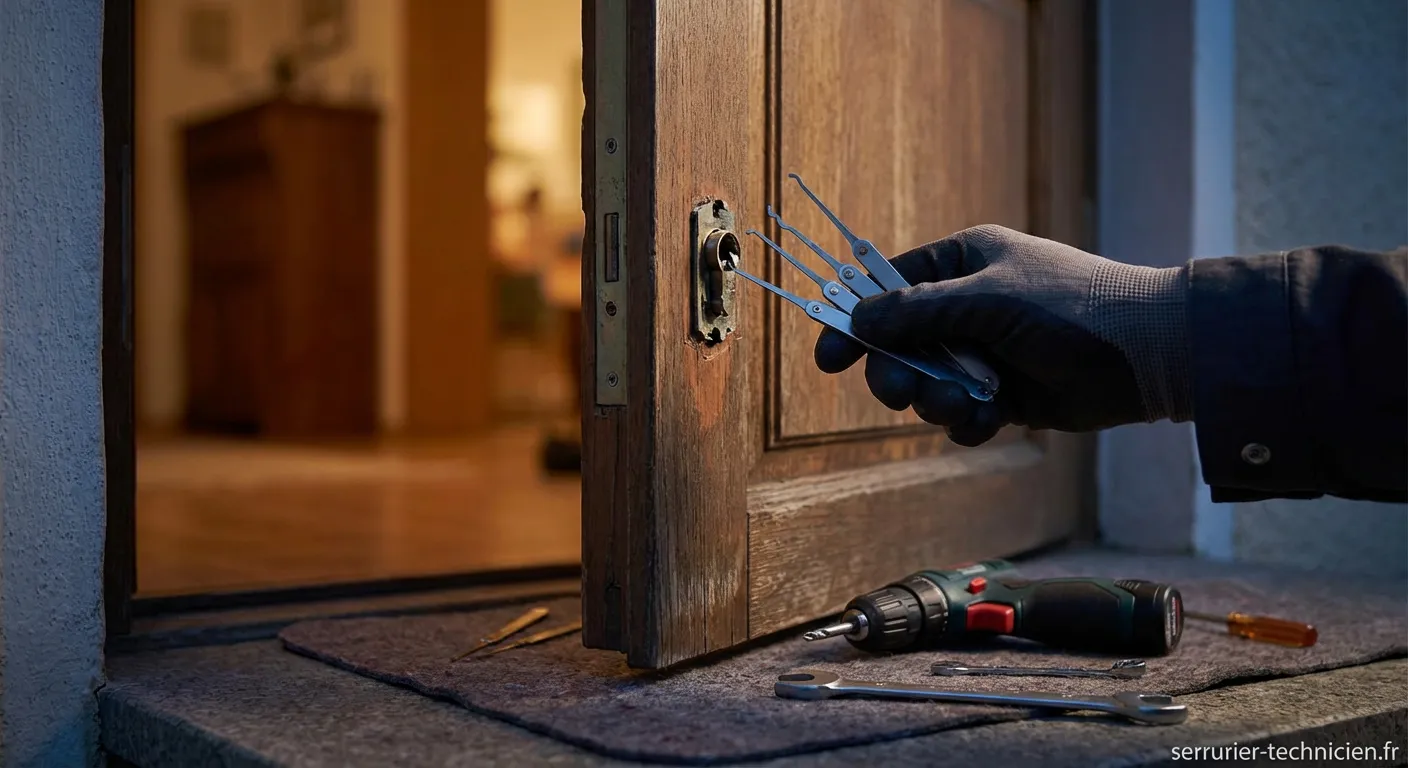 Réparation serrure urgente porte bloquée dépannage